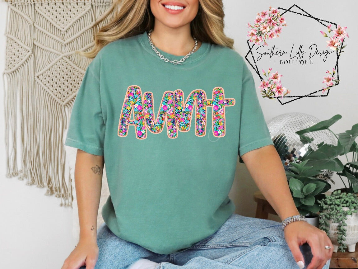 Floral Wording Comfort Colors T-Shirt