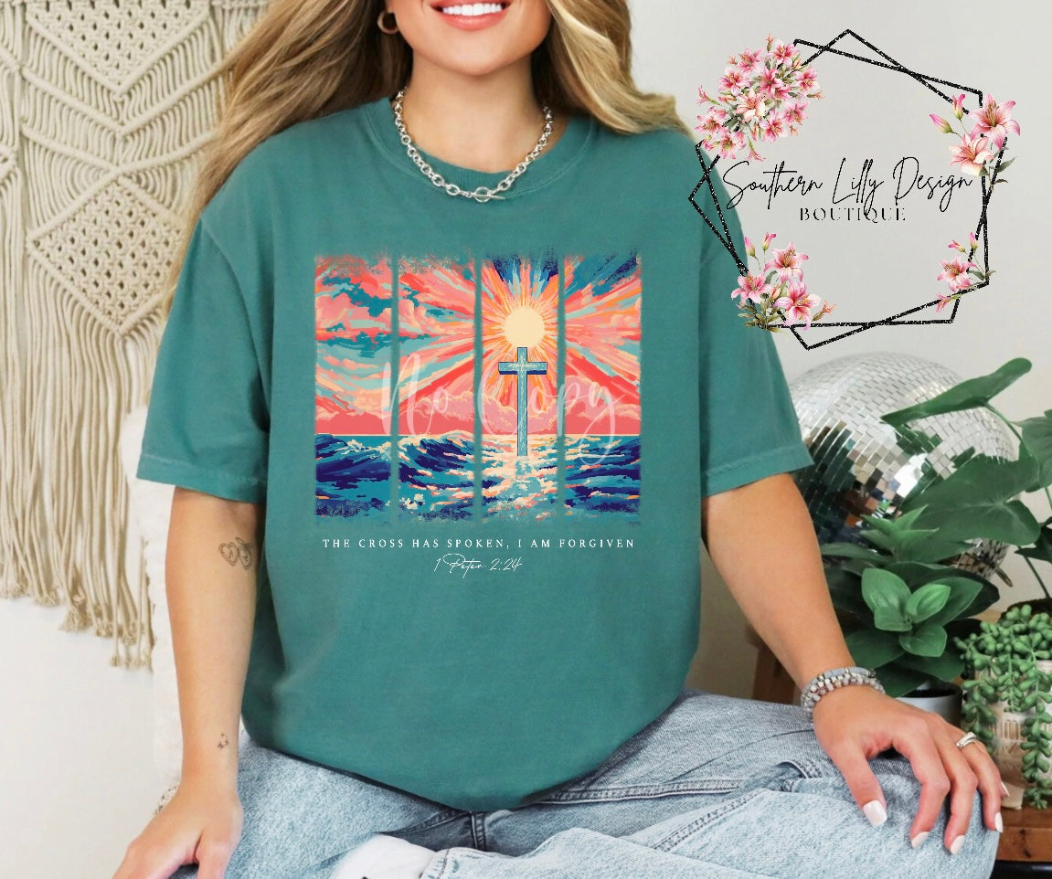 The Cross Has Spoken Comfort Colors T-Shirt