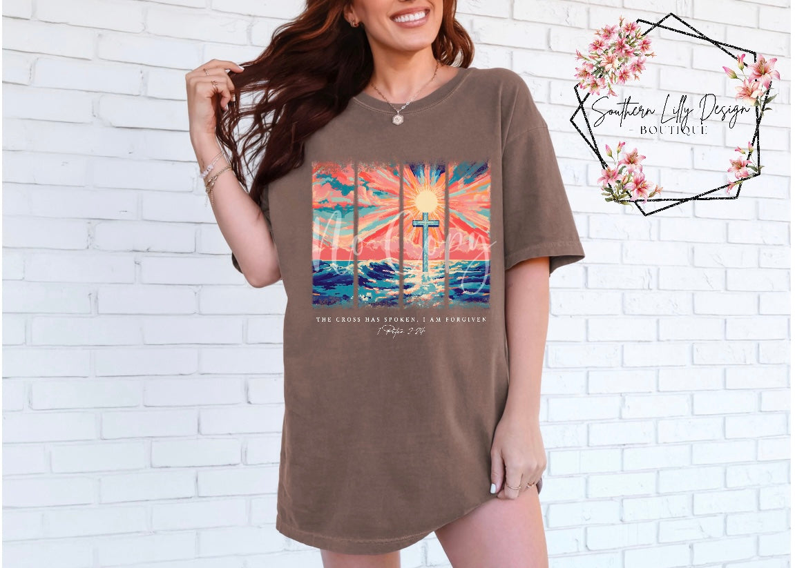 The Cross Has Spoken Comfort Colors T-Shirt
