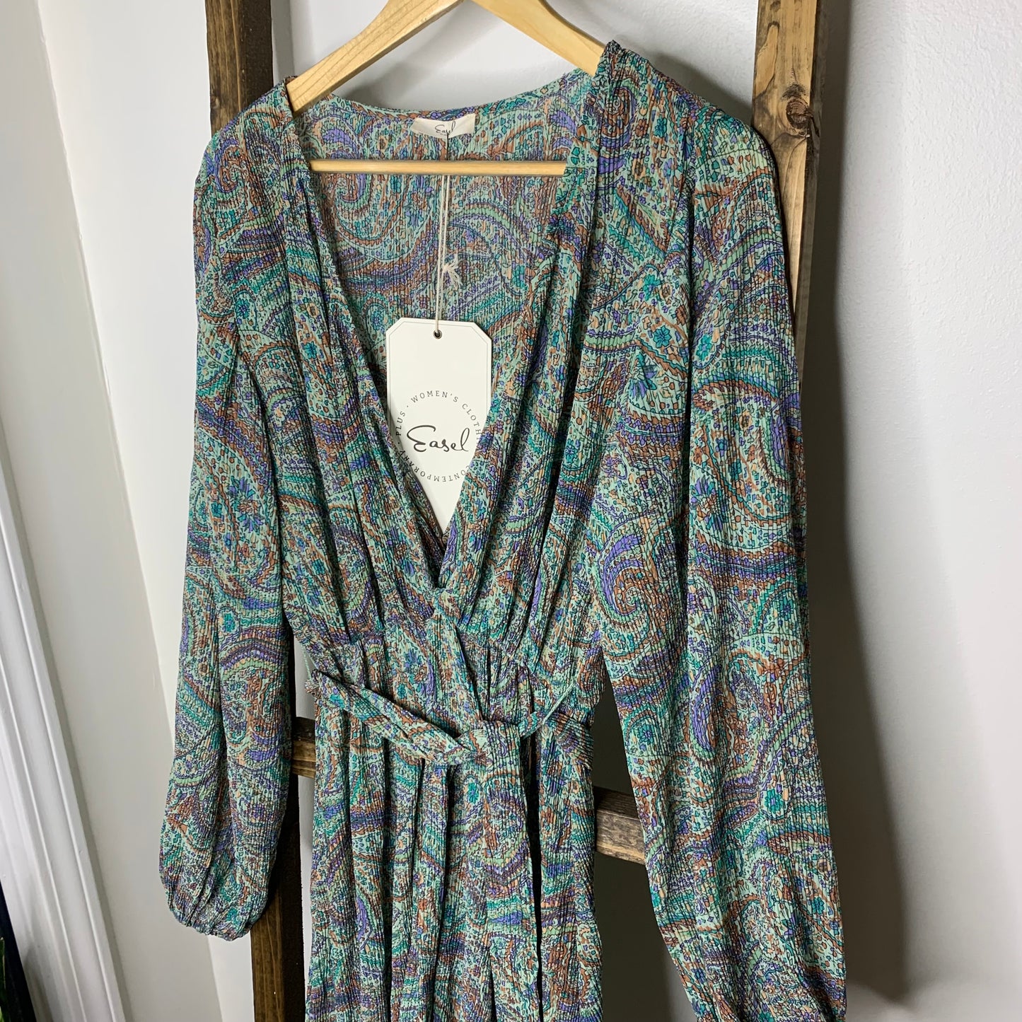 Easel Paisley Maxi Dress S