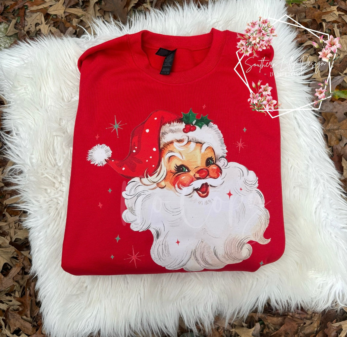Vintage Santa Face Sweatshirt
