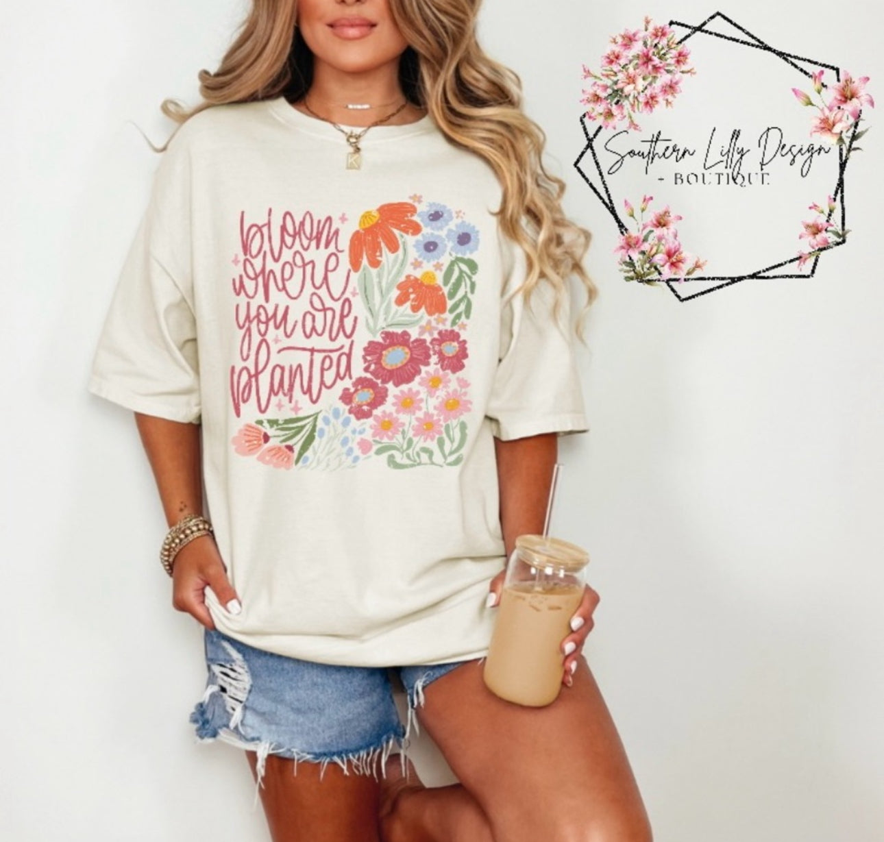 Bloom Where You Are Planted Comfort Colors T-Shirt