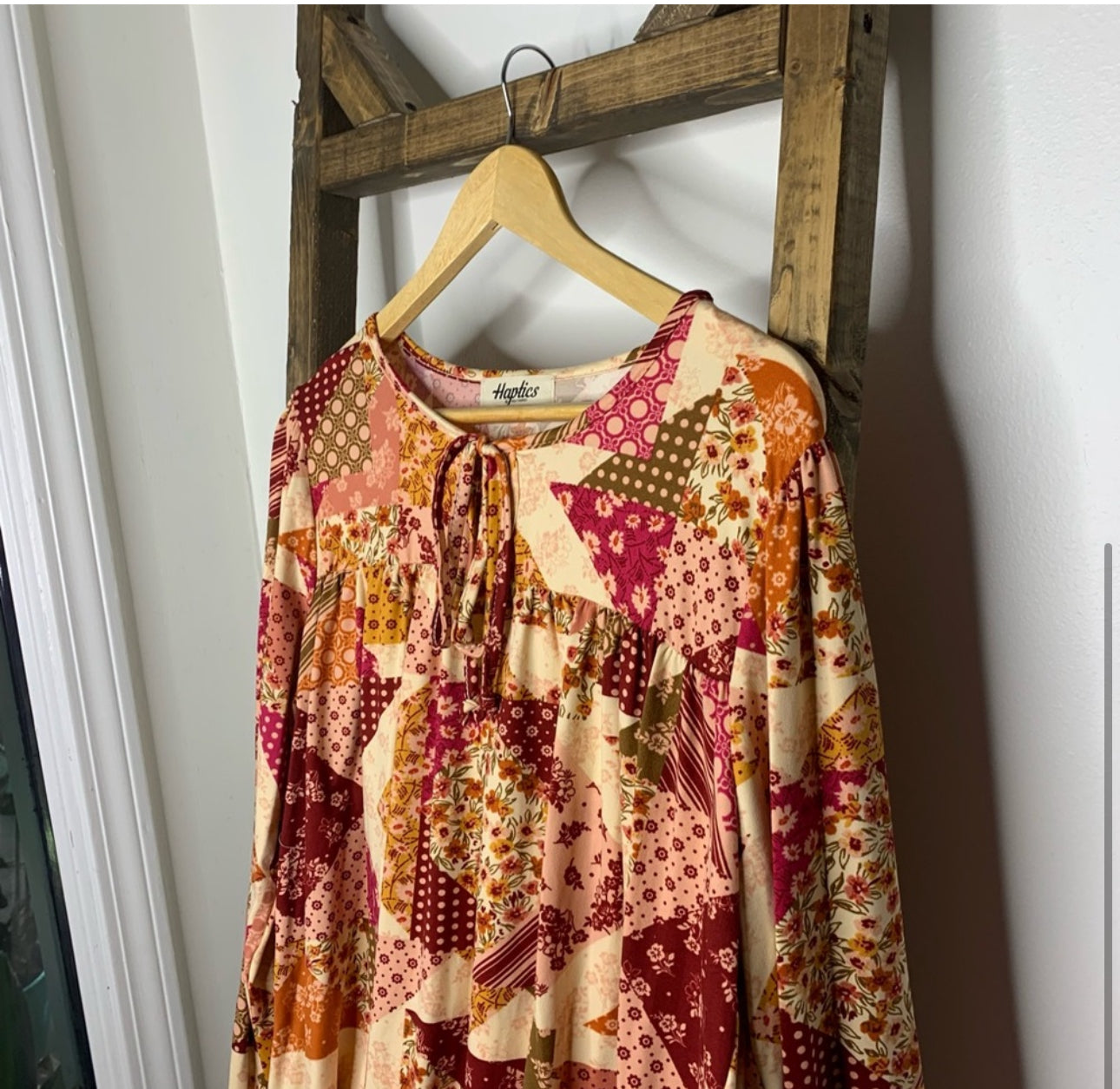 Fall Harvest Patchwork Blouse