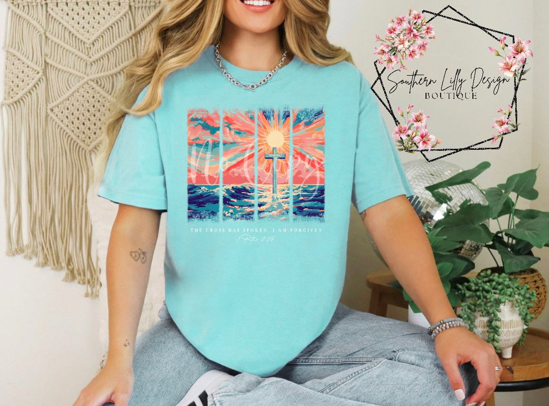 The Cross Has Spoken Comfort Colors T-Shirt