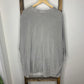 Easel Gray Oversized Mineral Wash Tunic Blouse S