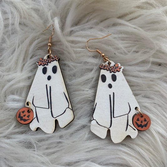 Trick or Treat Ghost Earrings