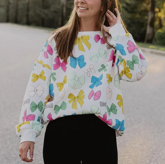 Katydid Bows Oversized Sweatshirt