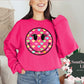 Retro Hearts Smiley Face Sweatshirt