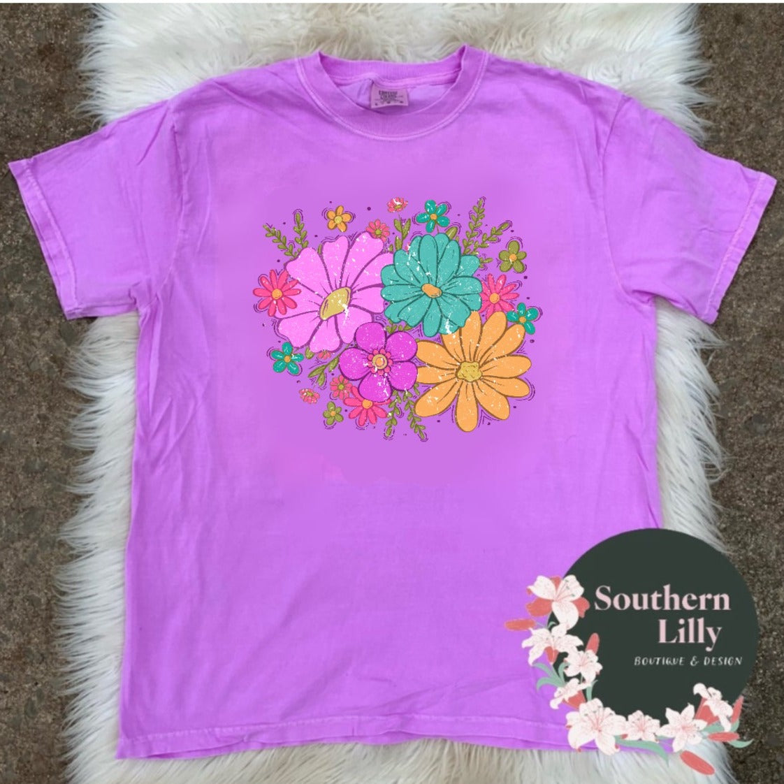 Floral Spring Bouquet Comfort Colors T-Shirt