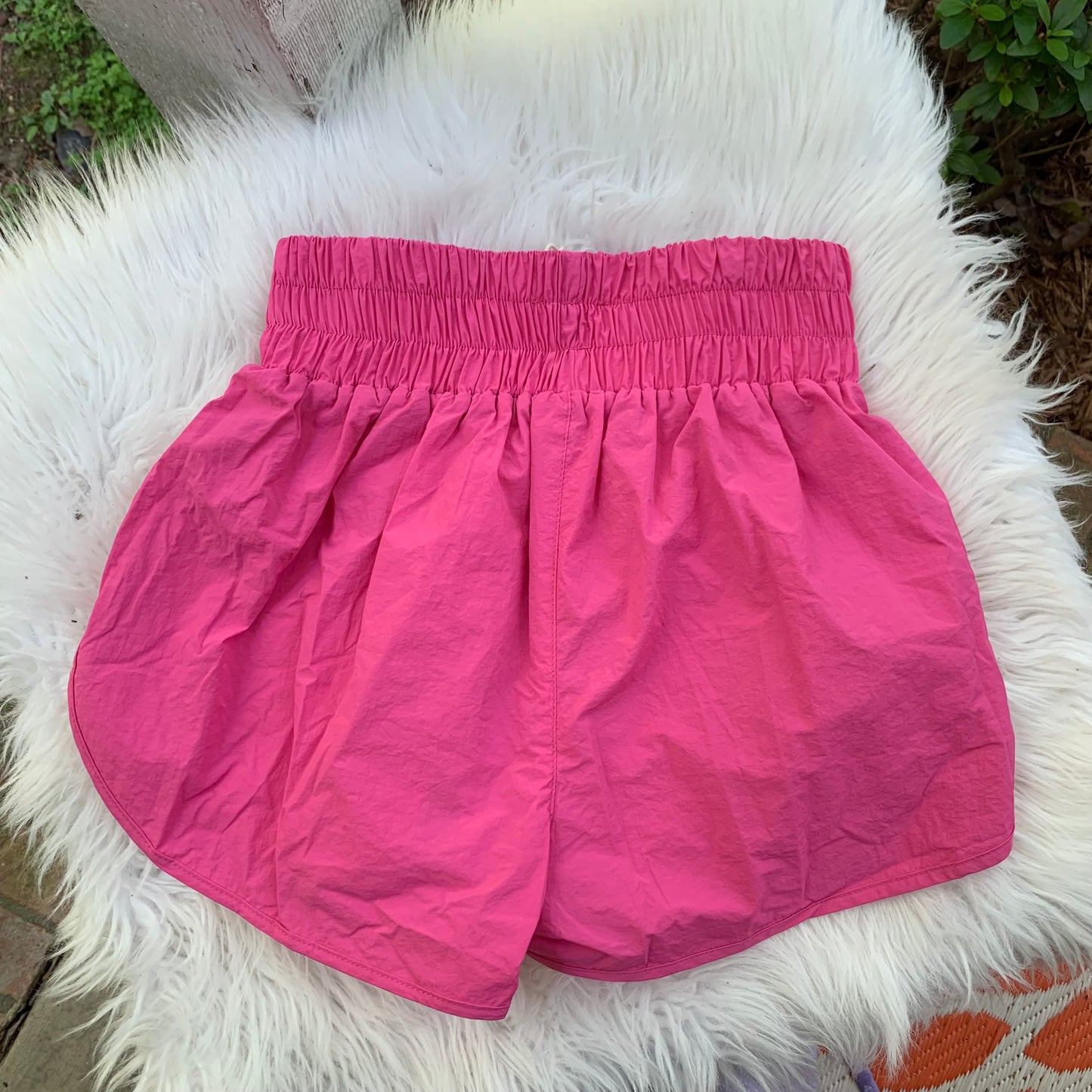 Easel Pink Parachute Athletic Shorts S