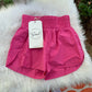 Easel Pink Parachute Athletic Shorts S