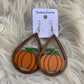 Pumpkins Wooden Earrings