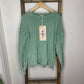 Easel Mineral Wash Light Green Sweatshirt S