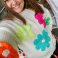 Katydid Oversized Knit Daisy Sweater