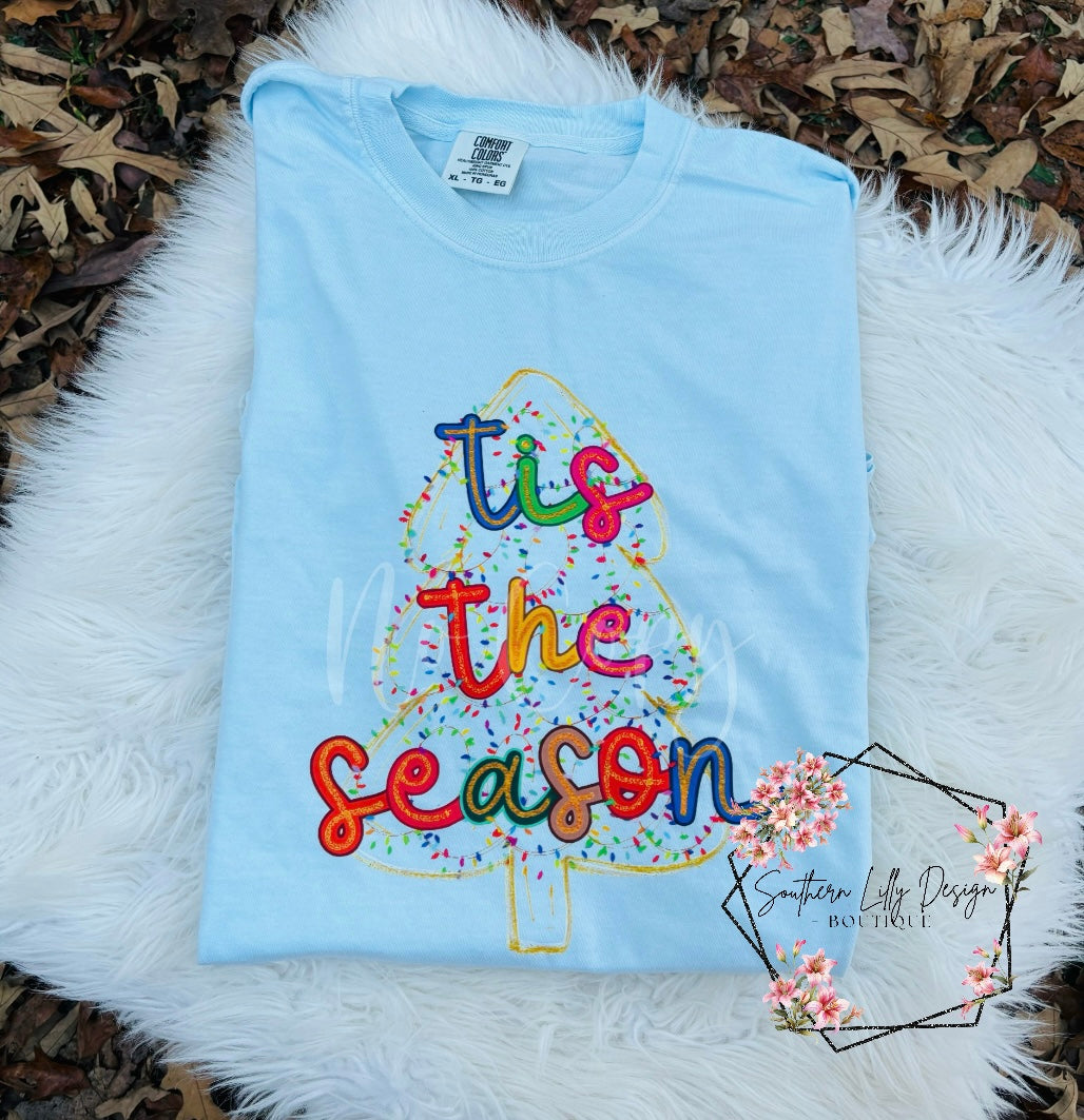 Tis’ the Season Christmas Tree Comfort Colors T-Shirt