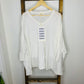 Easel White Oversized Blouse S