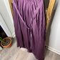 Easel Purple Dull Satin Maxi Dress S