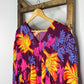 Easel Floral V-Neck Flowy Dress
