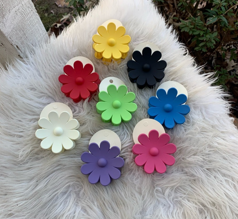 Plastic Flower Hair Clip (1 Piece)