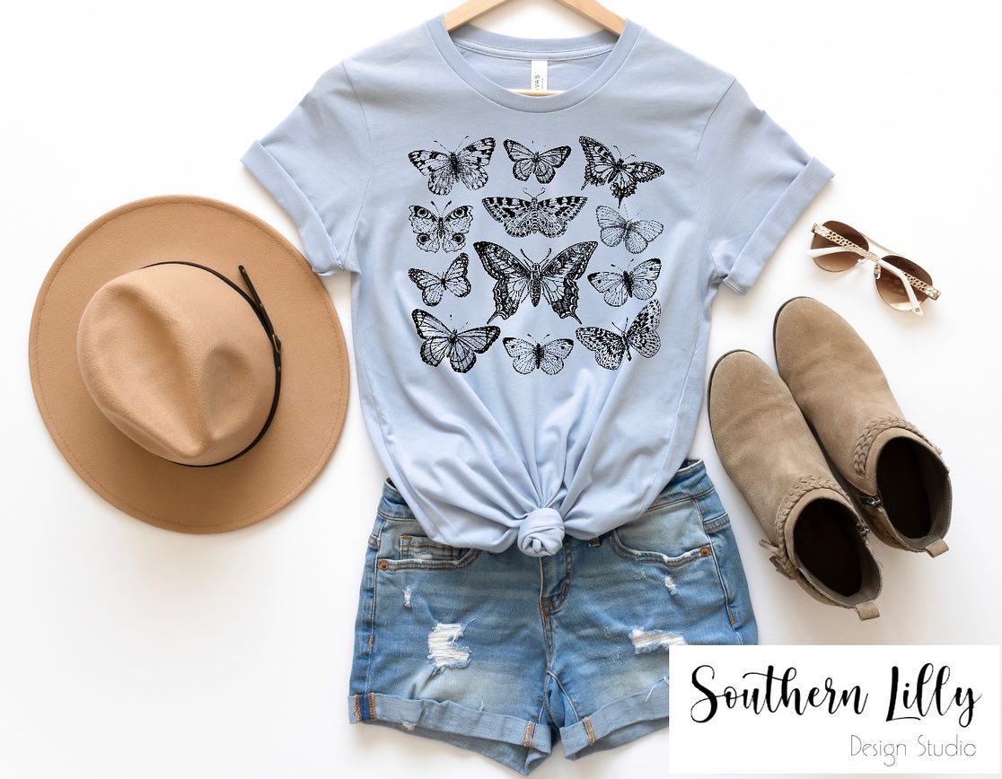 Butterflies Bella Canvas T-Shirt