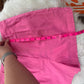 Easel Pink Pleated Shorts S