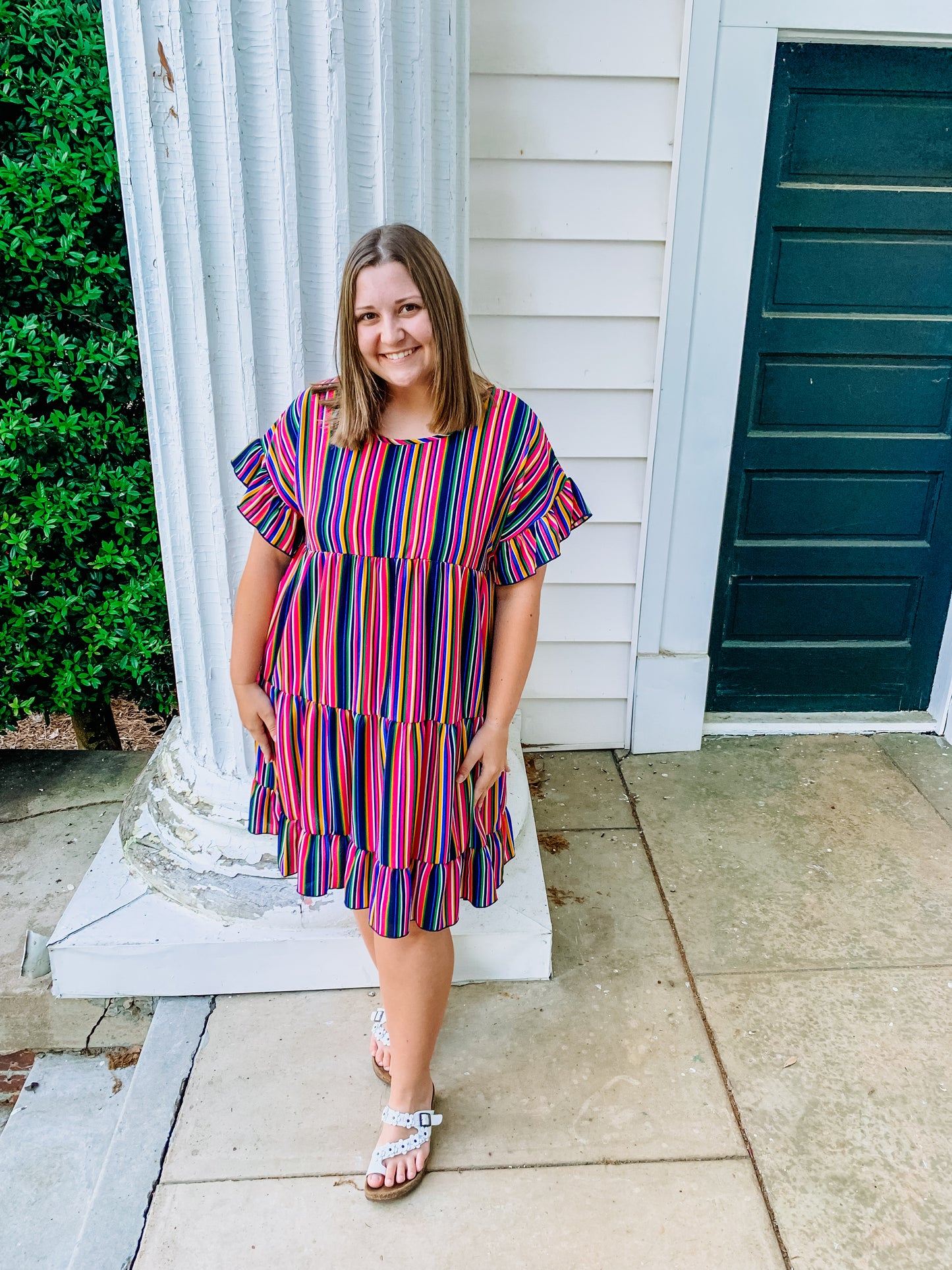 Happy Stripes Colorful Dress