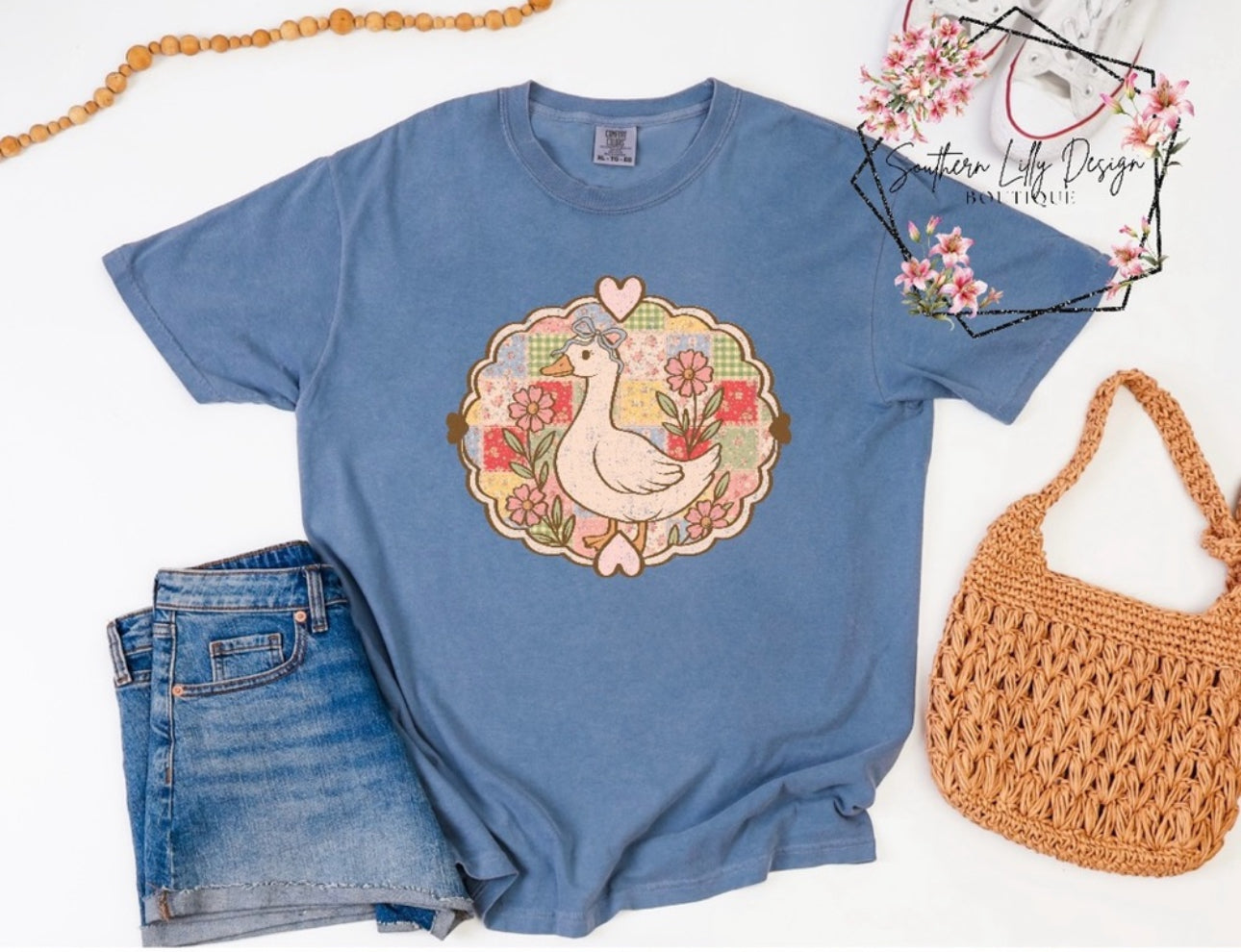 Retro Valentine Goose Shirt | Comfort Colors Valentine Tee