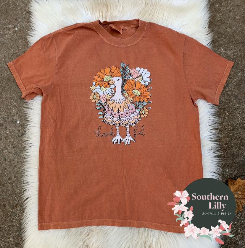 Turkey Thankful Comfort Colors T-Shirt