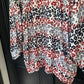 Plus Size Ombre Leopard Print Oversized Top