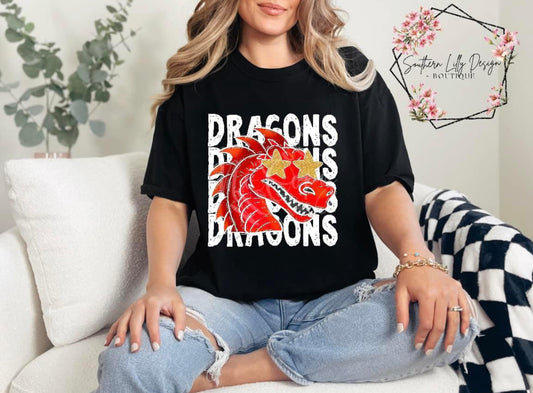 Dragons Red Dragon Comfort Colors T-Shirt