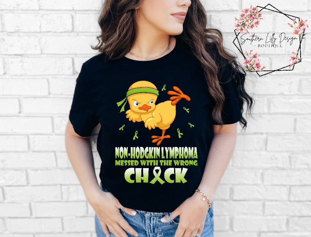 Non-Hodgkin Lymphoma Messed with the Wrong Chick Comfort Colors T-Shirt