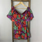 Peach Love California Floral V-Neck Dress