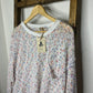 Easel Oversized Colorful Speckled Pocket Sweater S