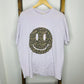 Easel Leopard Print Smiley Face Oversized T-Shirt S