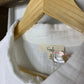 Easel White Gauze Button Down Shirt S