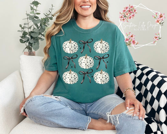 Pumpkin Bows Comfort Colors T-Shirt