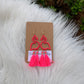 Pink Flamingo Tassel Earrings