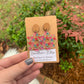 Colorful Floral Daisy Earrings