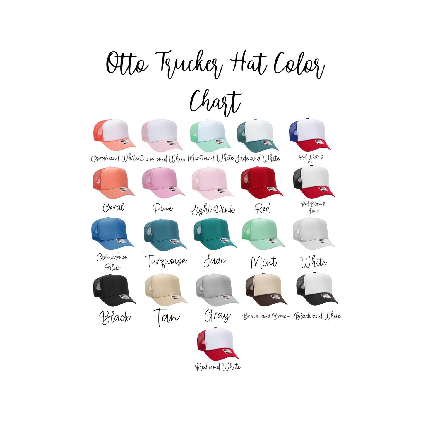 Colorful Smiley Otto Trucker Hat