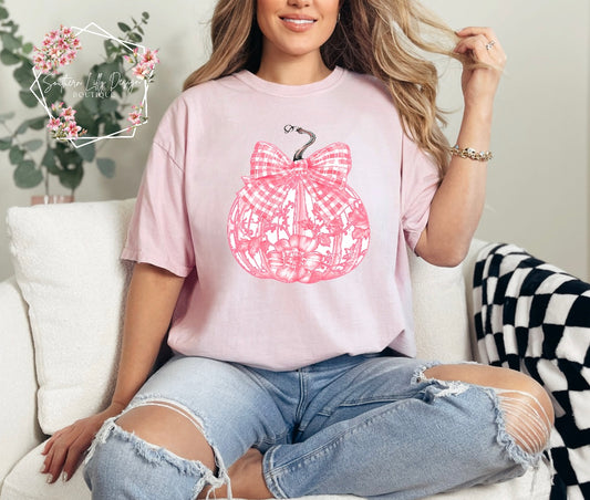 Chinoiserie Pink Pumpkin Comfort Colors T-Shirt