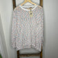 Easel Oversized Colorful Speckled Pocket Sweater S