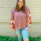 Easel Mauve Patchwork Kaleidoscope Blouse