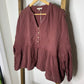 Easel Maroon Blouse S