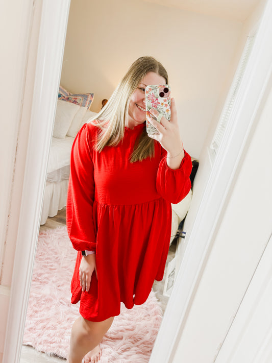 Beeson River Red Holiday Dress