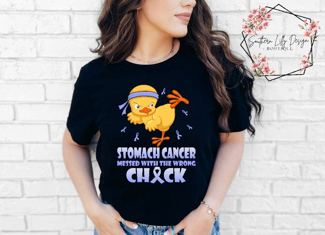 Stomach Cancer Messed with the Wrong Chick Comfort Colors T-Shirt