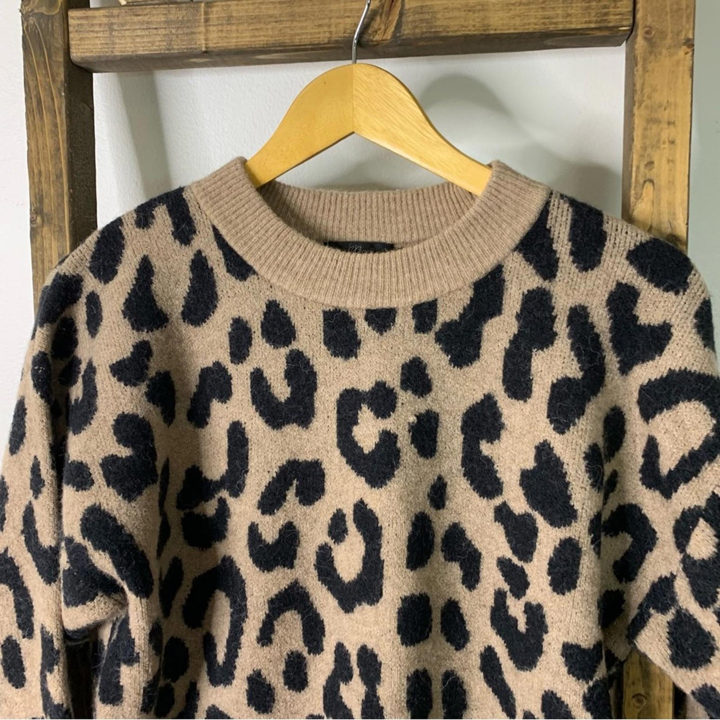 J. Crew Leopard Print Sweater Animal Print Pullover