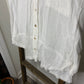 Easel White Gauze Button Down Shirt S