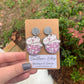 Pink Disco Ball Cowgirl Earrings