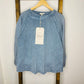 Easel Blue Mineral Wash Sweatshirt S