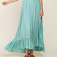 Easel Ruffle Hem Maxi Dress S